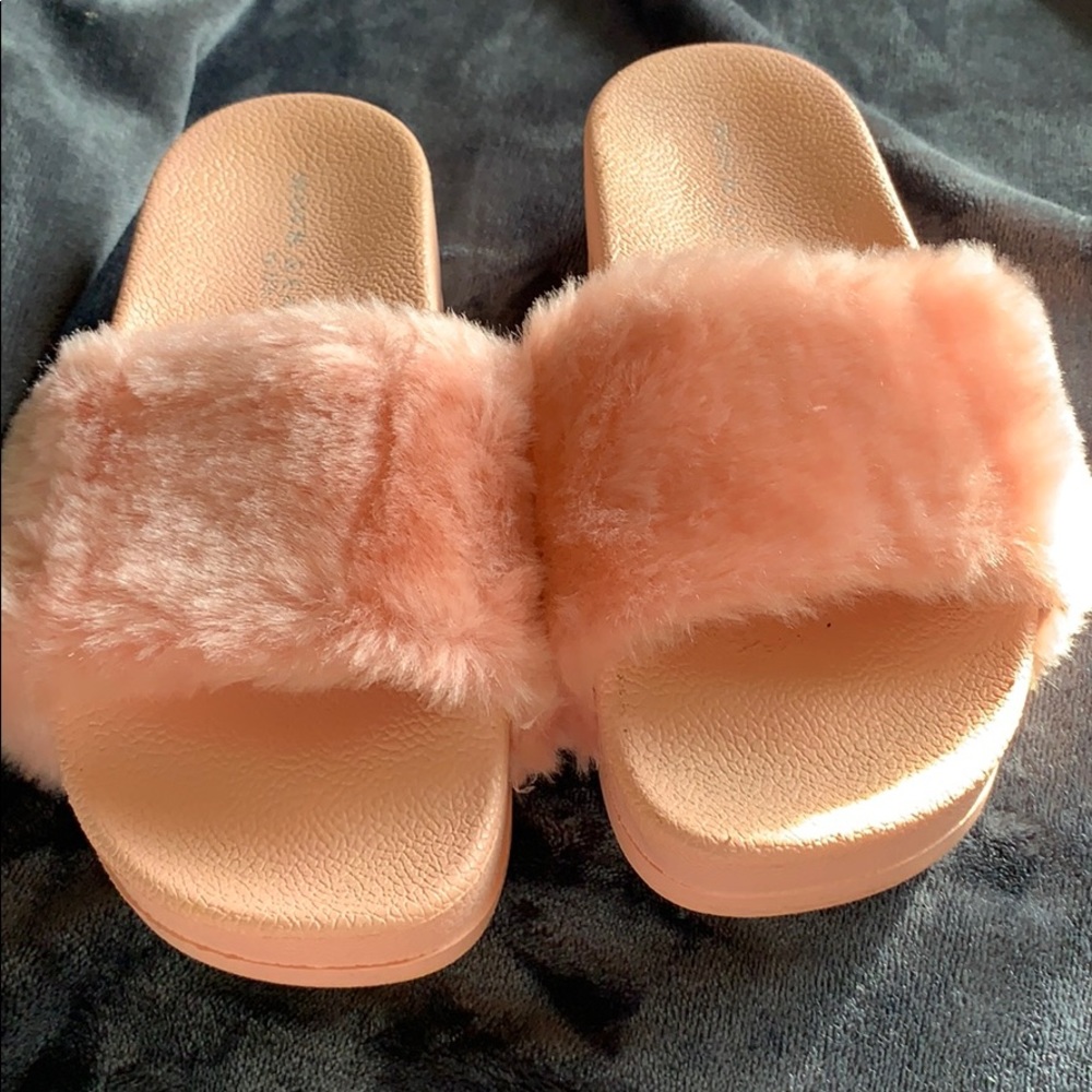 Pink platform slides